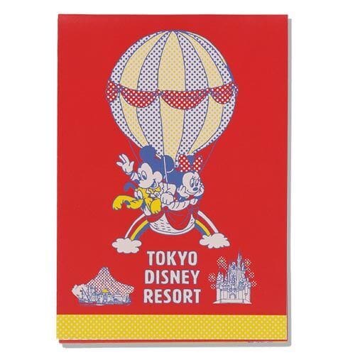 Pre-Order Tokyo Disney Resort 2022 Retro Balloon Mickey Minnie Memo 2 kInds - k23japan -Tokyo Disney Shopper-