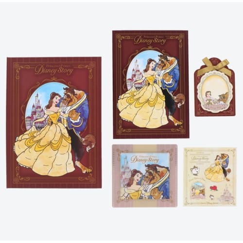 Pre Order Tokyo Disney Resort 2022 Stationery Set Beauty & The Beast Belle - k23japan -Tokyo Disney Shopper-