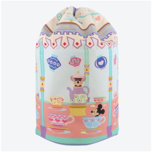 Pre-Order Tokyo Disney Resort 2022 Storage Bag Alice’s Tea Party Mickey - k23japan -Tokyo Disney Shopper-