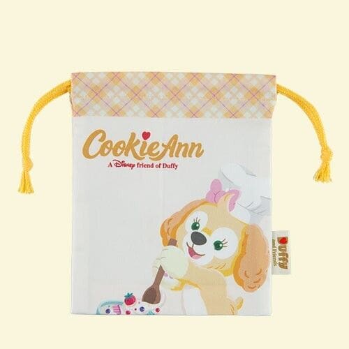 Pre-Order Tokyo Disney Resort 2022 TDS Duffy & Friends KINCHAKU Bag Cookie Ann - k23japan -Tokyo Disney Shopper-