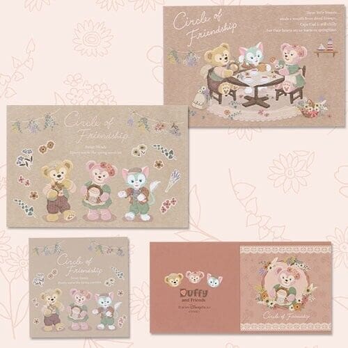 Pre-Order Tokyo Disney Resort 2023 Duffy Circle Of Friendship Postcard set - k23japan -Tokyo Disney Shopper-