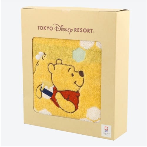 Pre-Order Tokyo Disney Resort 2023 Face Towel IMABARI Towel Pooh - k23japan -Tokyo Disney Shopper-