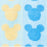 Pre-Order Tokyo Disney Resort 2023 Face Towel Mickey Shape Blue Green yellow - k23japan -Tokyo Disney Shopper-