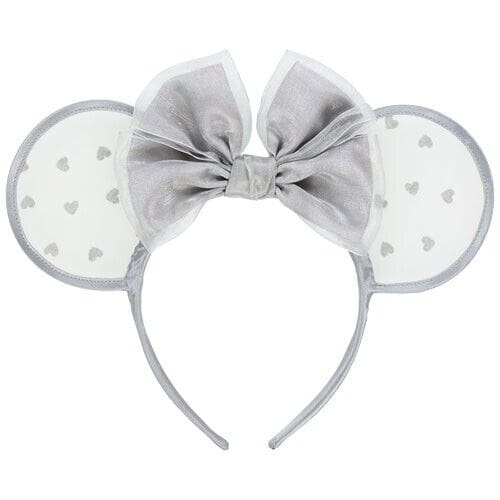 Pre-Order Tokyo Disney Resort 2023 Headband Ears Minnie Lace Up Gray - k23japan -Tokyo Disney Shopper-