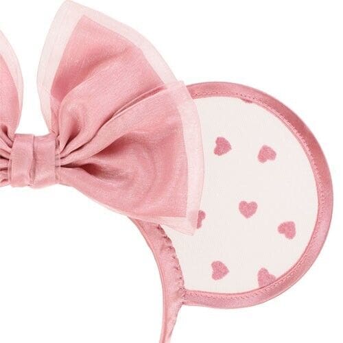 Pre-Order Tokyo Disney Resort 2023 Headband Ears Minnie Lace Up Pink - k23japan -Tokyo Disney Shopper-
