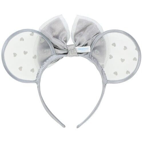Pre-Order Tokyo Disney Resort 2023 Headband Ears Minnie Lace Up Pink Gray Set - k23japan -Tokyo Disney Shopper-