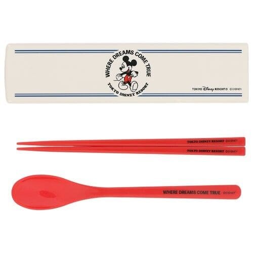 Pre-Order Tokyo Disney Resort 2023 Retro Design Mickey Lunch Cutlery Set - k23japan -Tokyo Disney Shopper-
