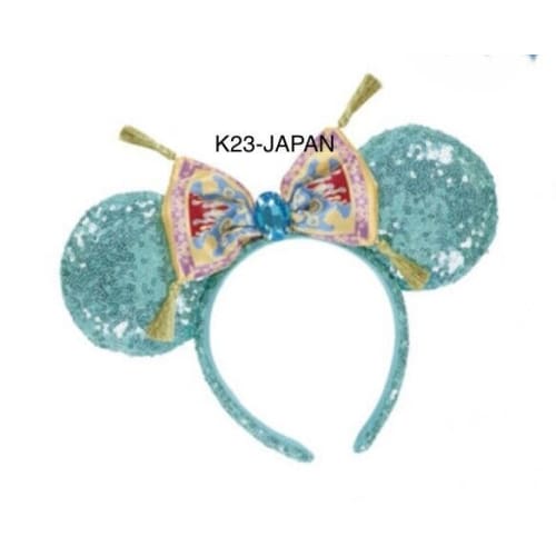 Pre-Order Tokyo Disney Resort 2023 Spangle Headband Ears Minnie Arabian Jasmine - k23japan -Tokyo Disney Shopper-