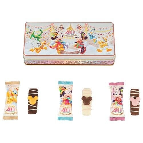 Pre-Order Tokyo Disney Resort 2023 TDR 40th Chocolate Can Box Empty - k23japan -Tokyo Disney Shopper-