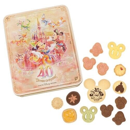 Pre-Order Tokyo Disney Resort 2023 TDR 40th Cookie Can box Empty - k23japan -Tokyo Disney Shopper-
