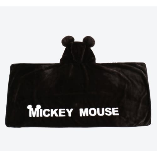 Pre-Order Tokyo Disney Resort 4 WAY Blanket Mickey Shape Black - k23japan -Tokyo Disney Shopper-