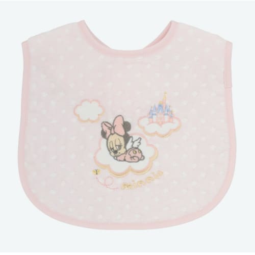 Pre-Order Tokyo Disney Resort Baby Bib Baby Minnie Angel - k23japan -Tokyo Disney Shopper-