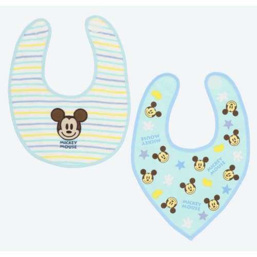 Pre-Order Tokyo Disney Resort Baby Bib Set Mickey Mouse - k23japan -Tokyo Disney Shopper-