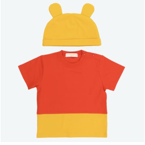 Pre-Order Tokyo Disney Resort Baby T-Shirts with Hood Pooh 90 cm - k23japan -Tokyo Disney Shopper-
