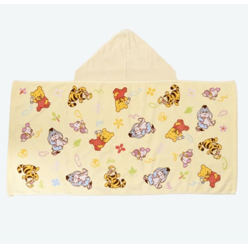 Pre-Order Tokyo Disney Resort Baby Towel With Hod Pooh & Friends - k23japan -Tokyo Disney Shopper-