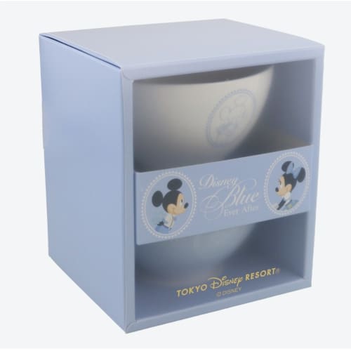 Pre-Order Tokyo Disney Resort Blue Ever After Cup Bowl Set Mickey & Minnie - k23japan -Tokyo Disney Shopper-