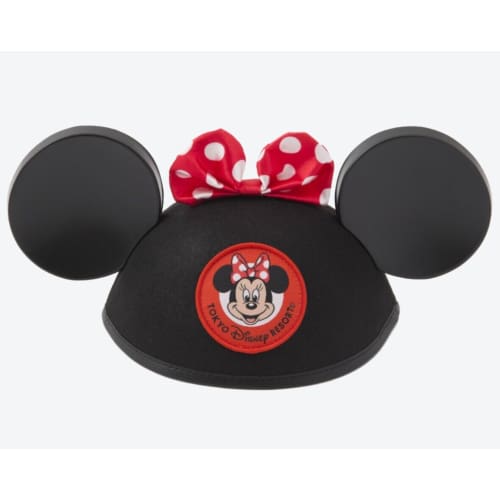 Pre-Order Tokyo Disney Resort Cap MINNIE MOUSE Simply Ear Hat Black - k23japan -Tokyo Disney Shopper-