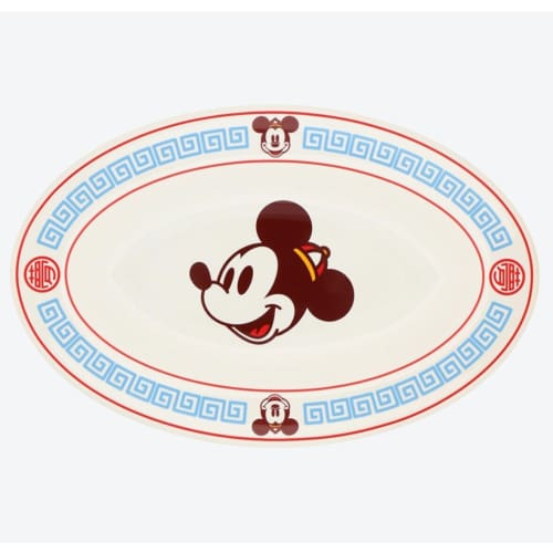 Pre-Order Tokyo Disney Resort Chinese Plate for GYOZA Mickey Chinese Pudding - k23japan -Tokyo Disney Shopper-