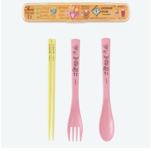 Pre-Order Tokyo Disney Resort Cutlery Case Spoon & Chopsticks Folk Park Food - k23japan -Tokyo Disney Shopper-