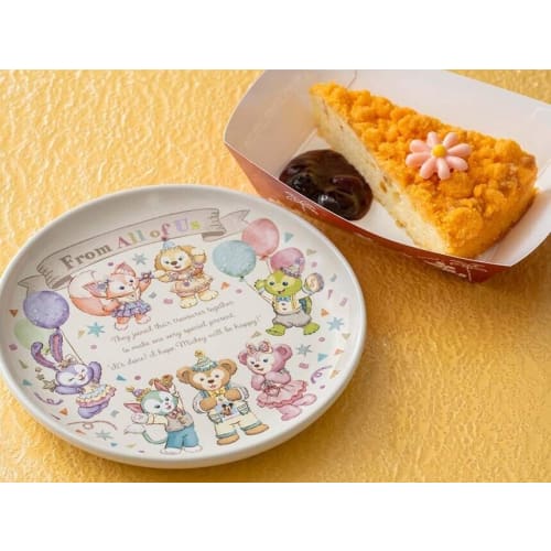 Pre-Order Tokyo Disney Resort Duffy From All Of Us Souvenir Plate - k23japan -Tokyo Disney Shopper-