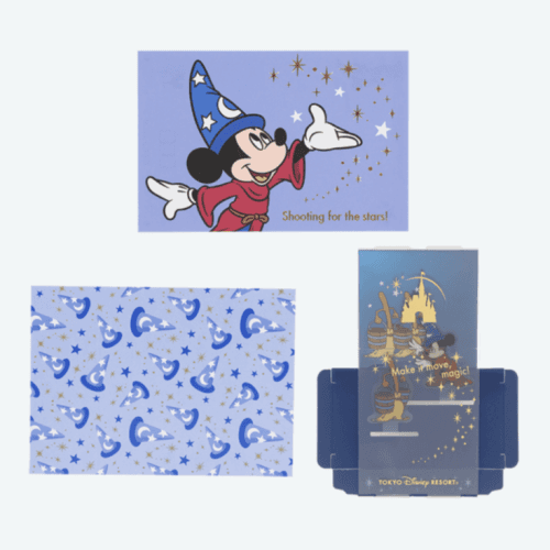 Pre-Order Tokyo Disney Resort Fantasia Mickey Postcard Message Card Set - k23japan -Tokyo Disney Shopper-