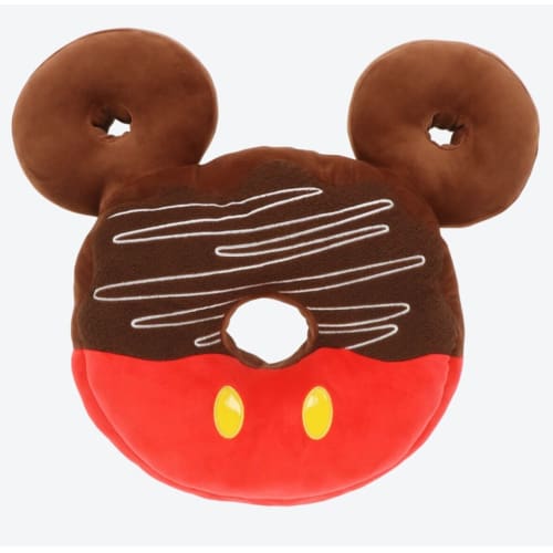 Pre-Order Tokyo Disney Resort Food Design Mickey Donut Cushion - k23japan -Tokyo Disney Shopper-