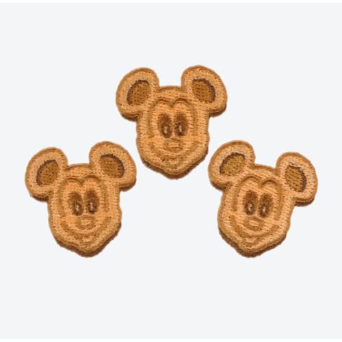 Pre-Order Tokyo Disney Resort Handcraft Patch 3 PCS Mickey waffle FREE - k23japan -Tokyo Disney Shopper-