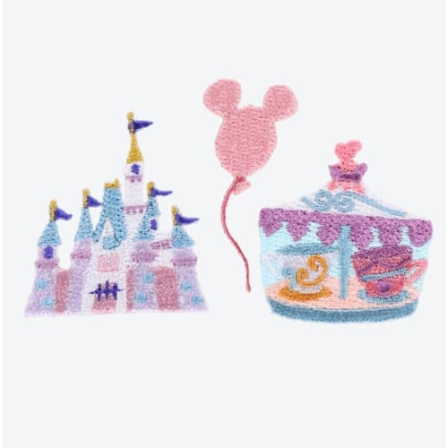 Pre-Order Tokyo Disney Resort Handcraft Patch 3 PCS TDL Cinderella Castle FREE - k23japan -Tokyo Disney Shopper-