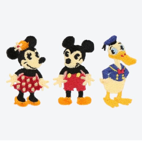 Pre-Order Tokyo Disney Resort Handcraft Patch Set Mickey Minnie Donald FREE - k23japan -Tokyo Disney Shopper-