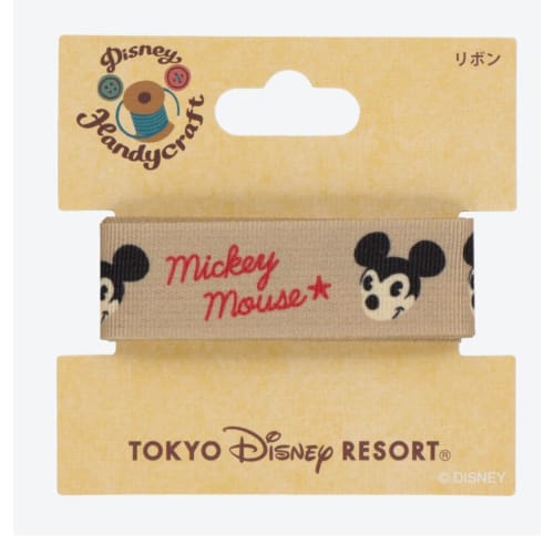 Pre-Order Tokyo Disney Resort Handcraft Ribbon Tape Mickey Mouse - k23japan -Tokyo Disney Shopper-
