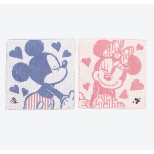 Pre-Order Tokyo Disney Resort IMABARI Mini Towel Set Mickey & Minnie - k23japan -Tokyo Disney Shopper-