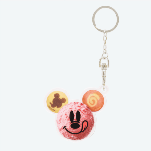 Pre-Order Tokyo Disney Resort Key Chain Mickey Face Photo Props - k23japan -Tokyo Disney Shopper-