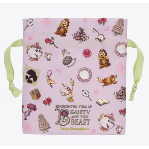 Pre-Order Tokyo Disney Resort KINCHAKU Purse Bag Beauty & The Best Belle 3 PCS - k23japan -Tokyo Disney Shopper-