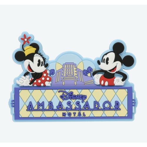 Pre-Order Tokyo Disney Resort Magnet Ambassador Hotel Mickey Minnie - k23japan -Tokyo Disney Shopper-
