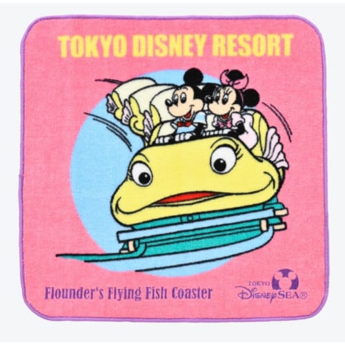 Pre-Order Tokyo Disney Resort Mini Towel Retro Attraction 5 PCS Mickey Minnie - k23japan -Tokyo Disney Shopper-
