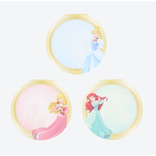 Pre-Order Tokyo Disney Resort Mirror Memo Princess Rapunzel Ariel Belle - k23japan -Tokyo Disney Shopper-