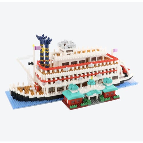 Pre-Order Tokyo Disney Resort Nano Block TDL Mark Twain Riverboat - k23japan -Tokyo Disney Shopper-