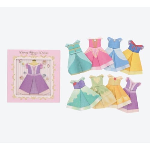 open lace back dress Pre-Order Tokyo Disney Resort ORIGAMI Memo Princess Rapunzel Aurora Belle:  $36.95