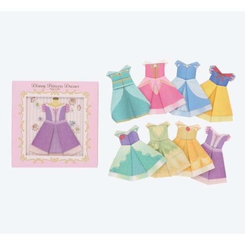 Pre-Order Tokyo Disney Resort ORIGAMI Memo Princess Rapunzel Aurora Belle - k23japan -Tokyo Disney Shopper-