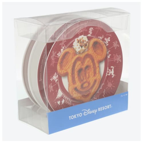 Pre-Order Tokyo Disney Resort Park Food Melamine Plate 4 PCS Mickey Waffle - k23japan -Tokyo Disney Shopper-