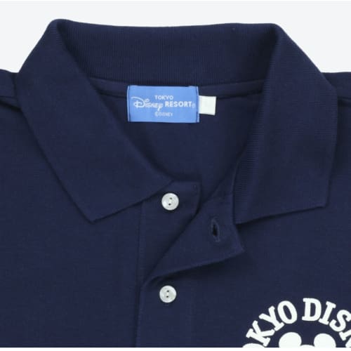 Pre-Order Tokyo Disney Resort Polo Shirts Nave Mickey TDL 1983 Gray - k23japan -Tokyo Disney Shopper-