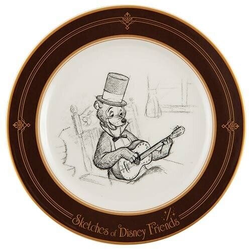 Pre-Order Tokyo Disney Resort Sketch Of Disney Art Plate Henry Country Bear - k23japan -Tokyo Disney Shopper-