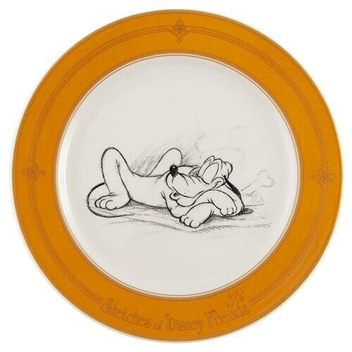 Pre-Order Tokyo Disney Resort Sketch Of Disney Friends Art Plate Pluto - k23japan -Tokyo Disney Shopper-