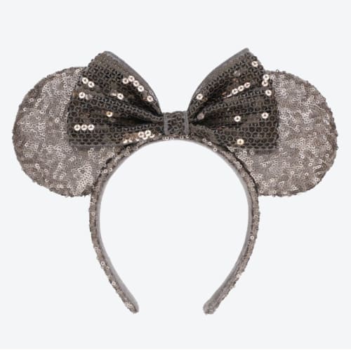 Pre-Order Tokyo Disney Resort Spangle Headband Ears Minnie Brown Gold - k23japan -Tokyo Disney Shopper-
