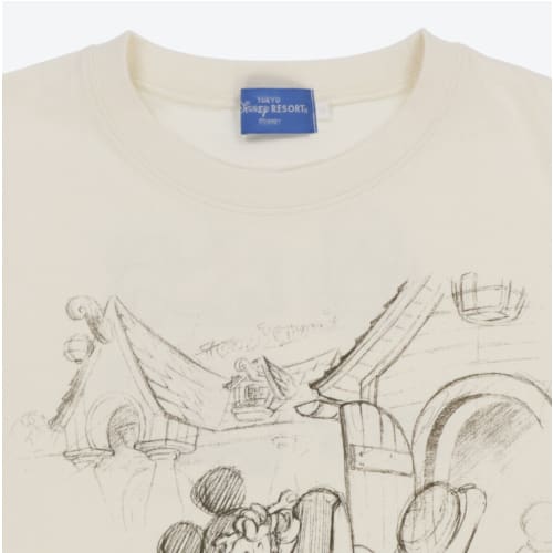 Pre-Order Tokyo Disney Resort T-Shirts Sketches Of Disney Mickey Daily Life #1 - k23japan -Tokyo Disney Shopper-