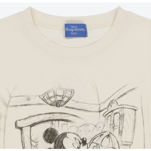 Pre-Order Tokyo Disney Resort T-Shirts Sketches Of Disney Mickey Daily Life #2 - k23japan -Tokyo Disney Shopper-
