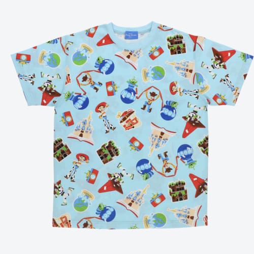 Pre-Order Tokyo Disney Resort T-Shirts Toy Story Character Patterned Pixar - k23japan -Tokyo Disney Shopper-