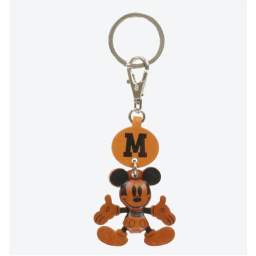 Pre-Order Tokyo Disney Resort TDL Westernland LE Leather Key Chain Mickey M - k23japan -Tokyo Disney Shopper-