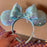 Tokyo Disney Resort 2022 Spangle Headband Ears Turquoise Blue - k23japan -Tokyo Disney Shopper-