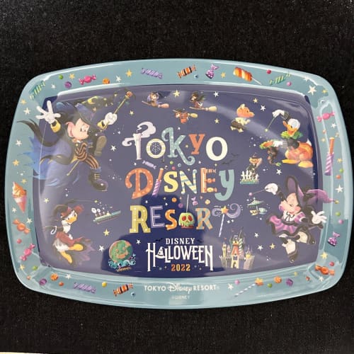 Tokyo Disney Resort 2022 TDR Halloween Souvenir Plate Mickey Minnie - k23japan -Tokyo Disney Shopper-